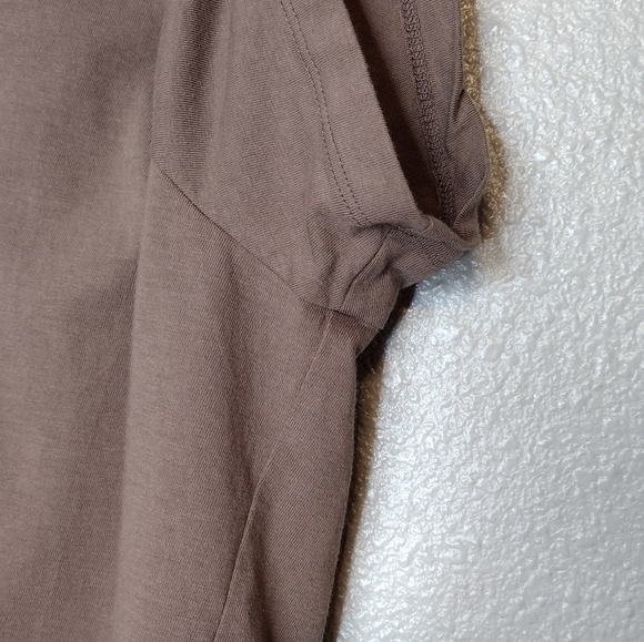 Everlane Men's Brown Organic Cotton Casual V-Neck Short Sleeve Shirt Size XXL - Picture 8 of 12